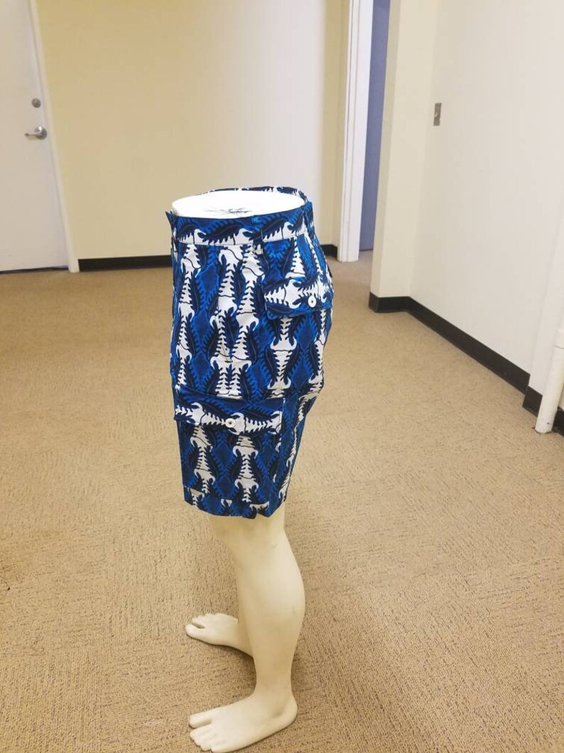 African wax print short