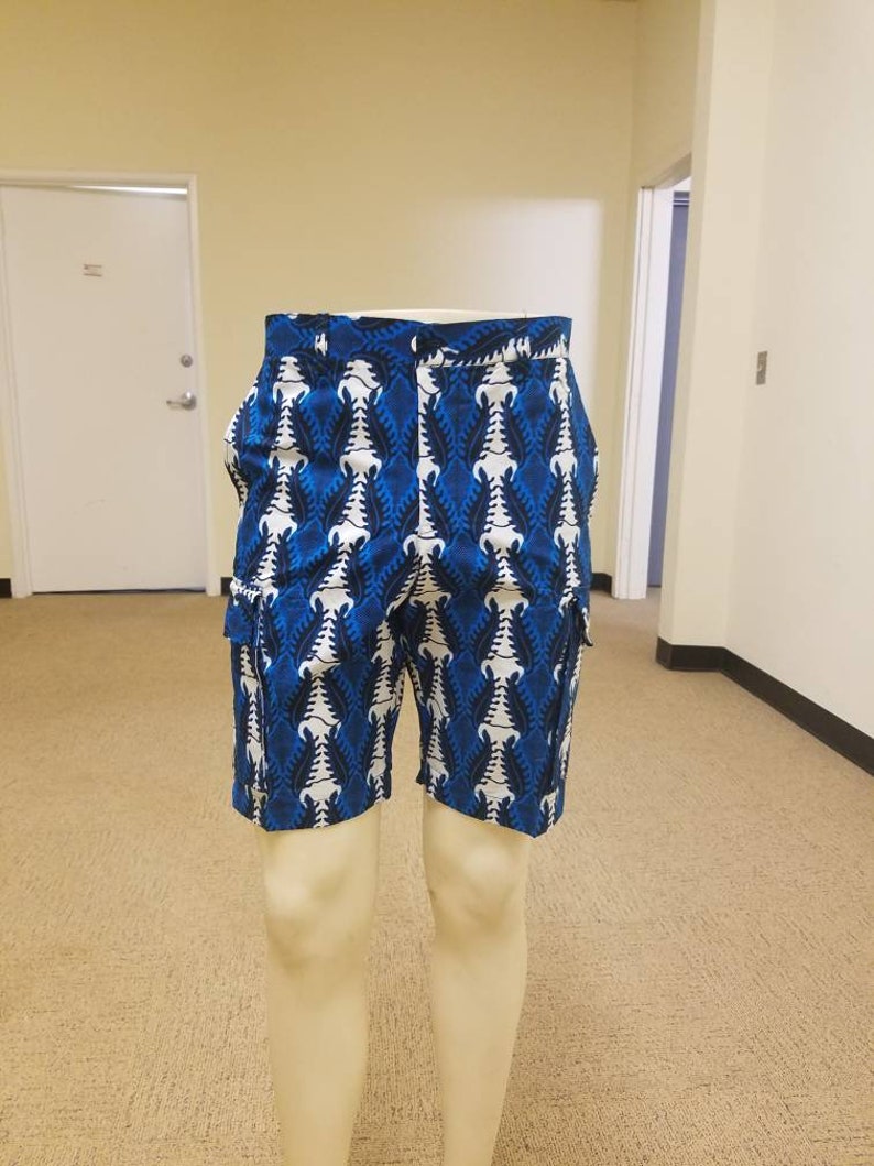 African wax print short