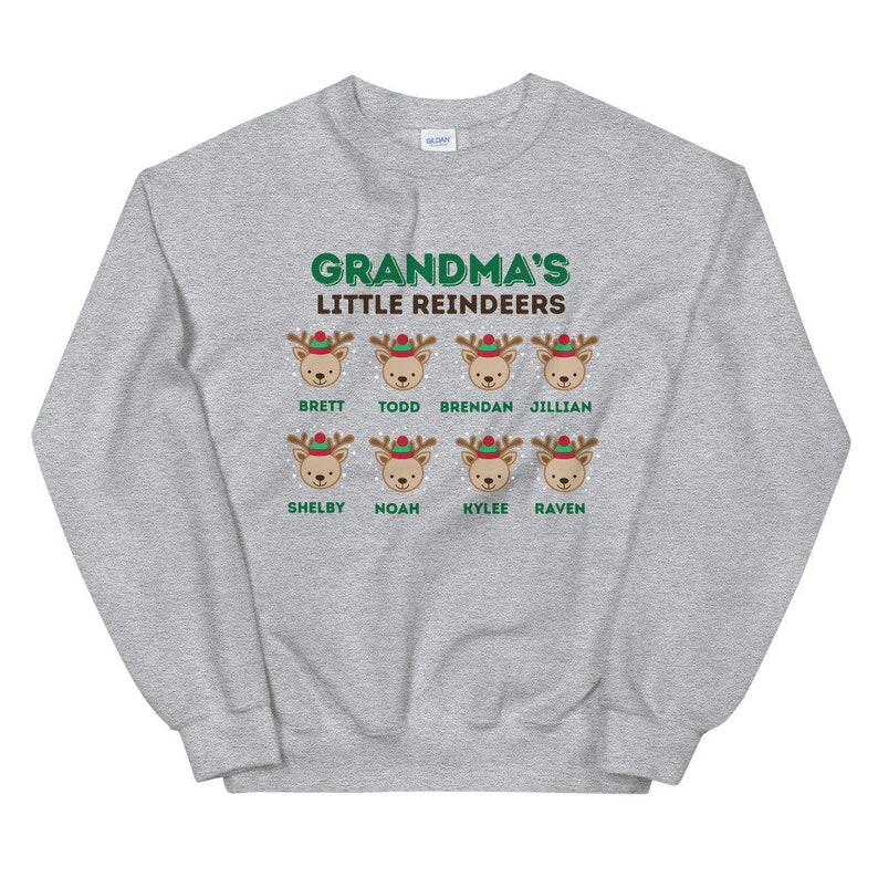 Grandma Sweatshirt With Grandkids Names Mawmaw Hoodie With Etsy