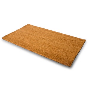 Blank Coir Doormat 18 x 30, Natural fiber Door mats for Outside or front door Indoor mats with non slip PVC backing, Pile Height 0.6-Inches