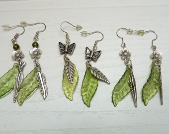 Earrings "Leaves" 3 variants