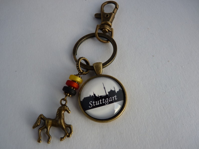 Schlüsselanhänger Stuttgart mit Pferdle oder Rom Bild 3