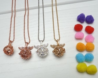 Fragrance necklace "Pearl Cage" rose gold, silver or gold