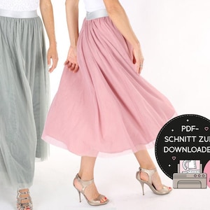 Sewing TULLE SKIRT &quot;SOPHIA&quot; in 3 lengths - CUT pdf