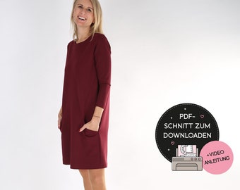 A-Linien-Kleid "ALEXA" für Damen nähen - SCHNITT pdf Download