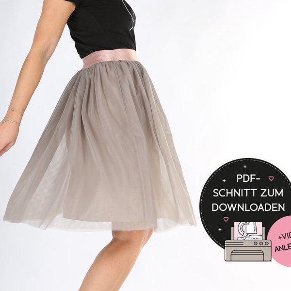 Sewing TULLE SKIRT "Fairy" - PDF CUT