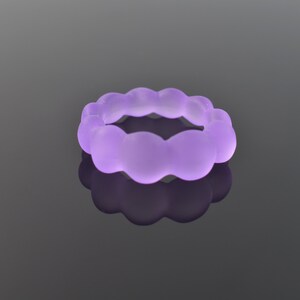 Resin ring, RCR-07A, 1 piece, Matte color, Inner 17mm, Closed ring