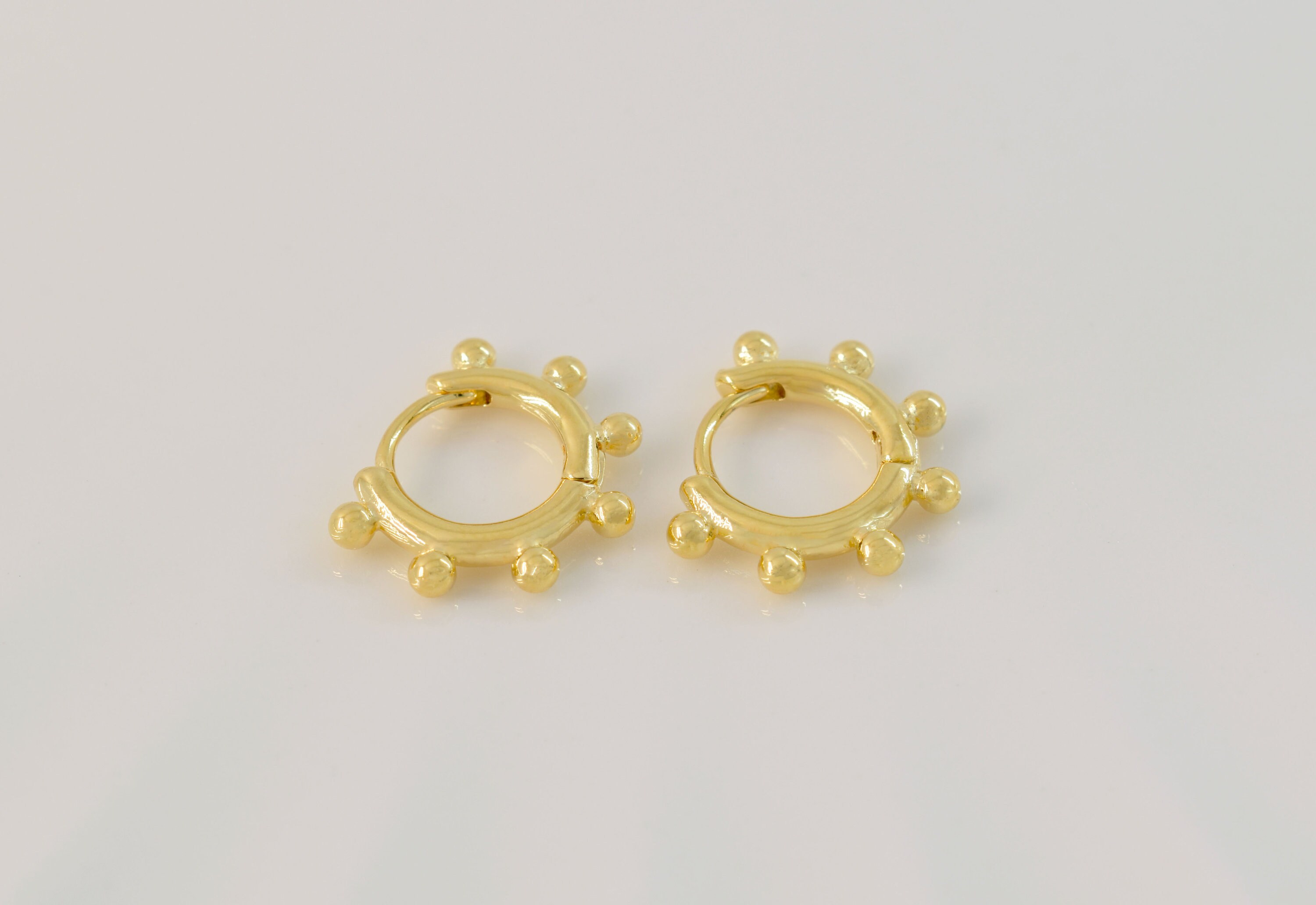 Earrings, ESW-82G, 2pcs, 16K Shiny Gold Plated Brass, Nickel
