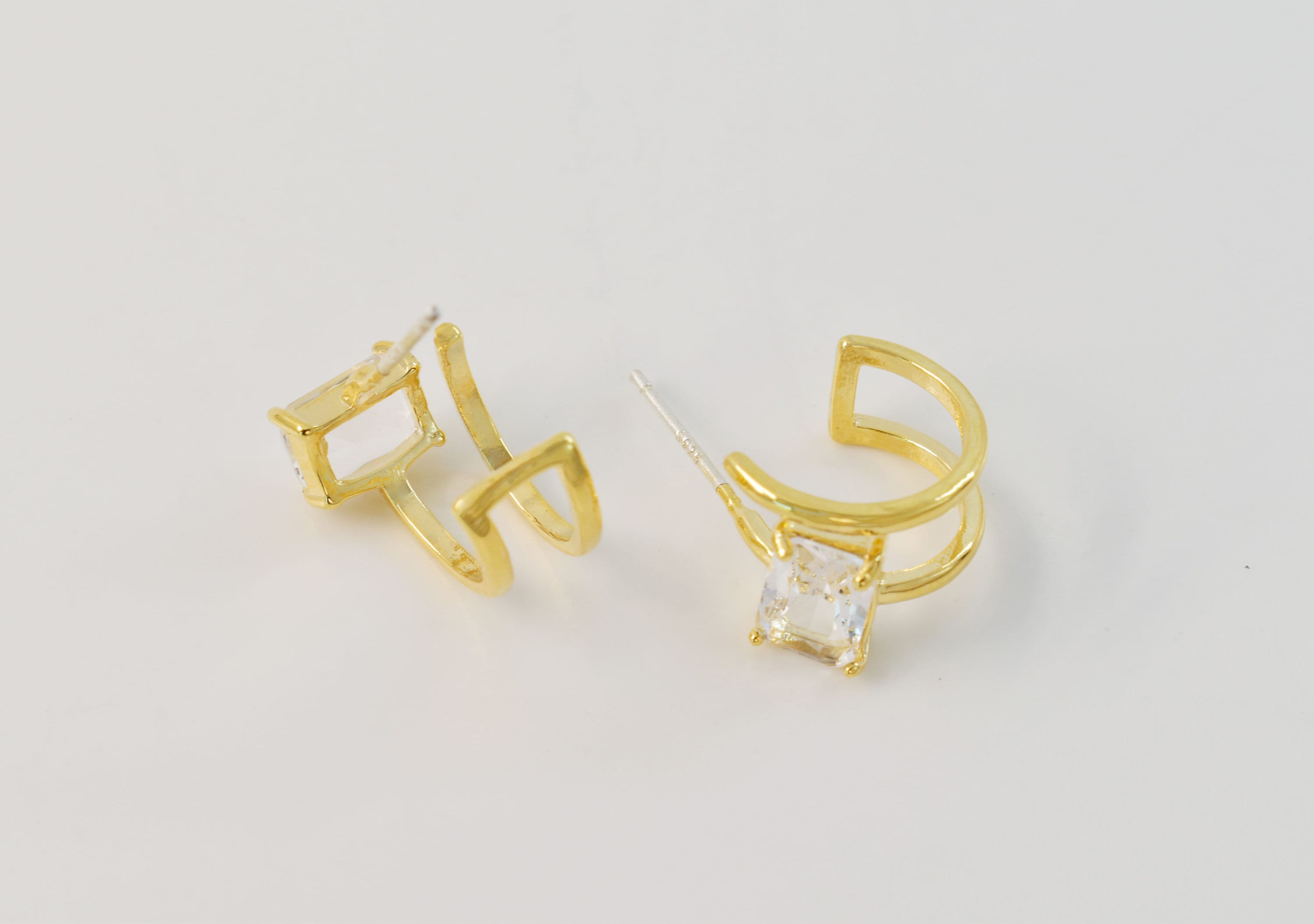 Earrings, EDO-89G, 1 Pair, 16K Shiny Gold Plated Brass