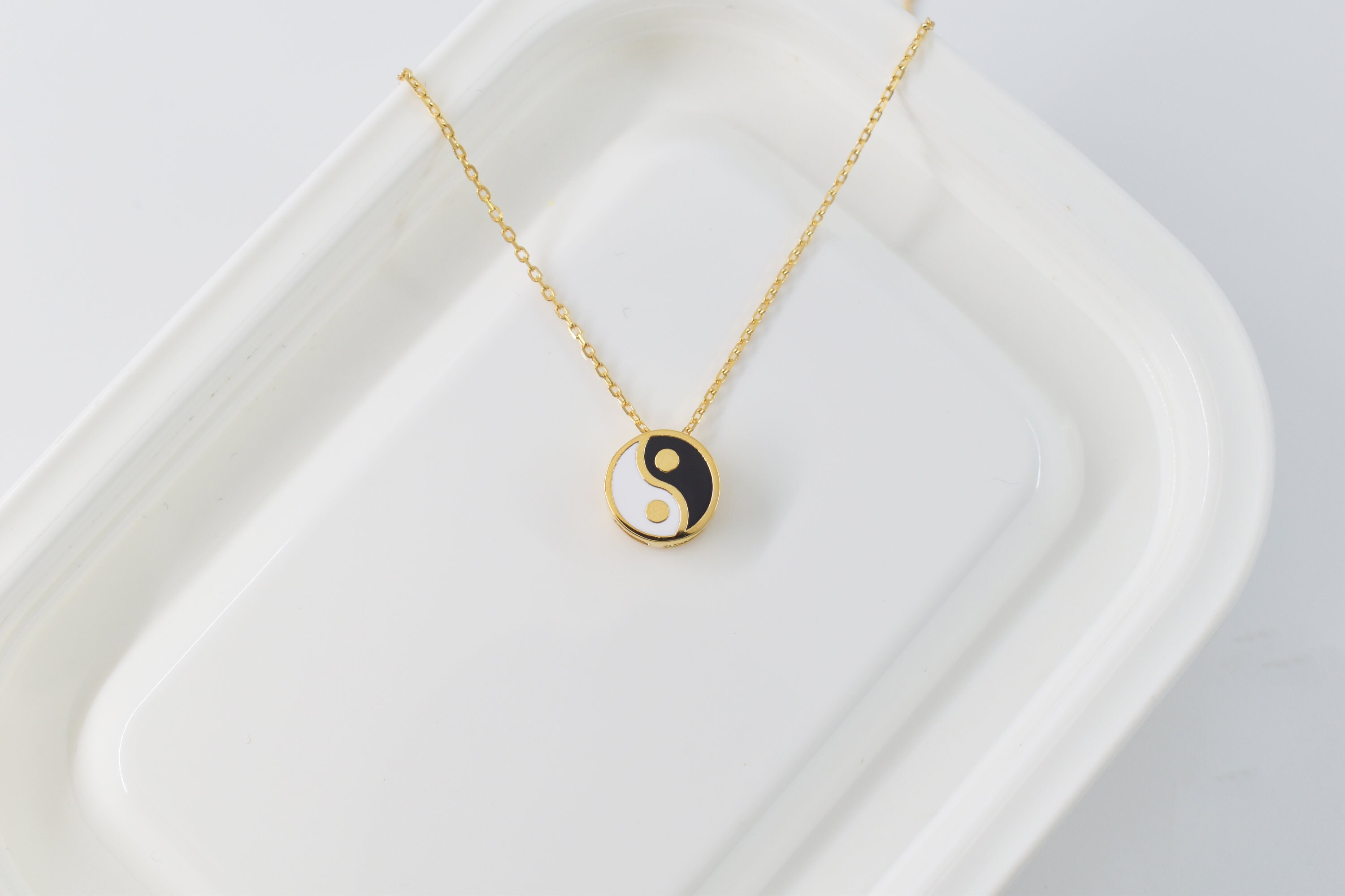 Necklace, NW-17G, 1pc, 16K Shiny Gold Plated Brass, Ying
