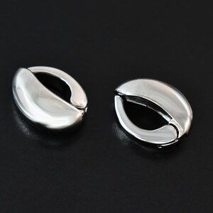 Può includere: Due chiusure in metallo color argento per la creazione di gioielli. Le chiusure sono di forma ovale e hanno una finitura liscia e lucida.