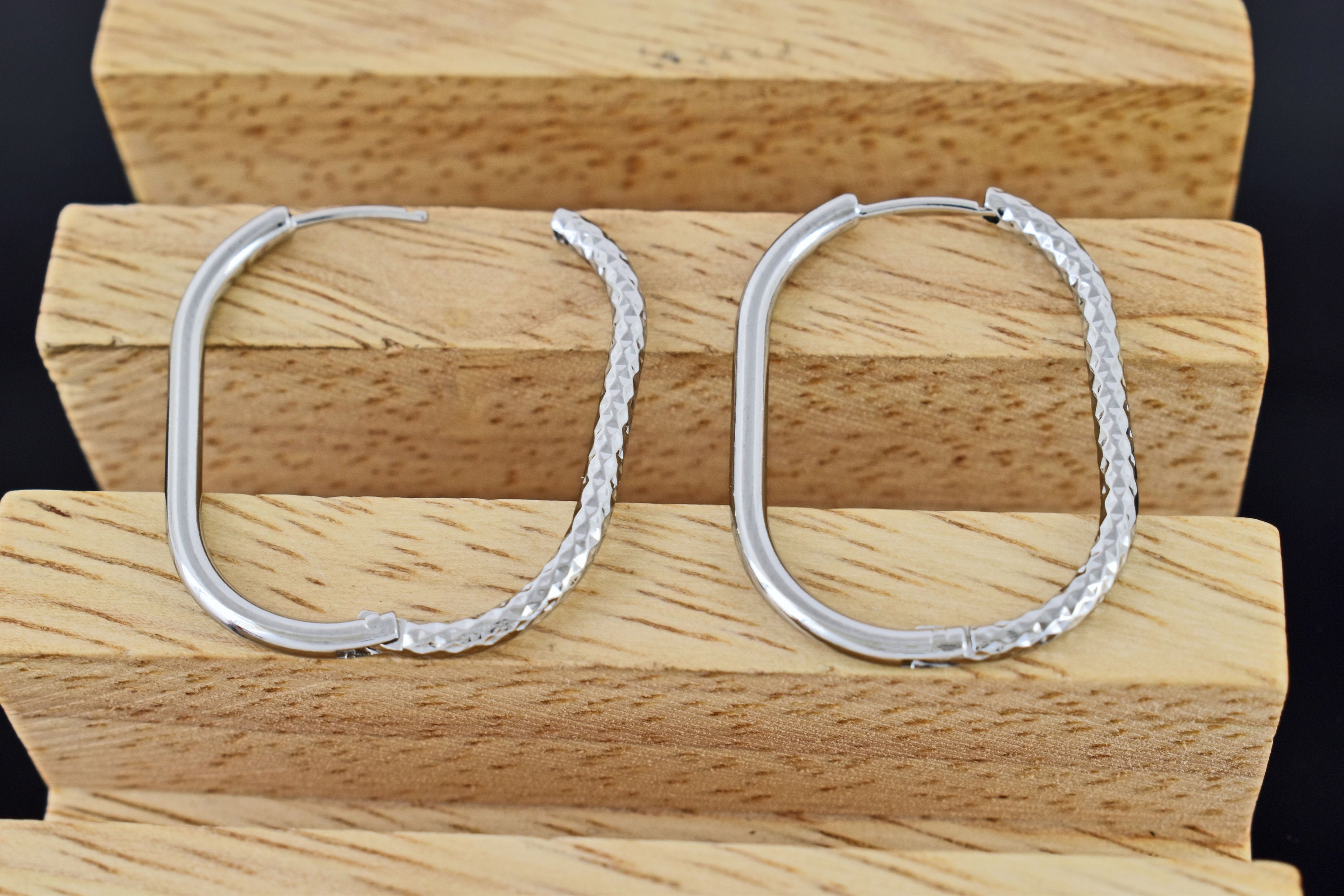 ピアス Round Hoop One Touch Earrings #7114 2PCS - Enamel One Touch Earring, Round Hoop Epoxy Earring