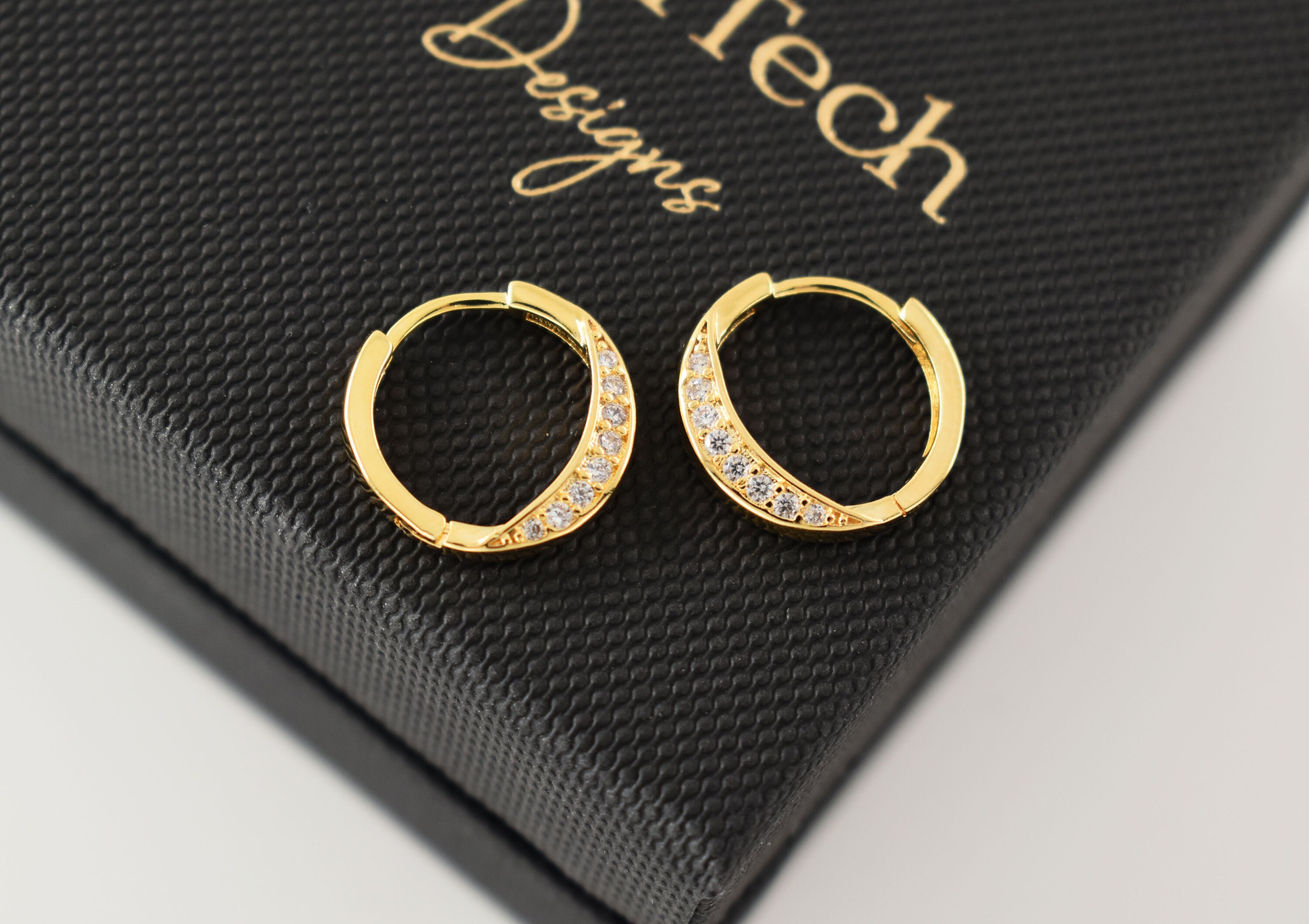 【即出荷】 Earrings, CZ EDO-131G, Brass Plated Gold Shiny 16K 1pair, アクセサリー
