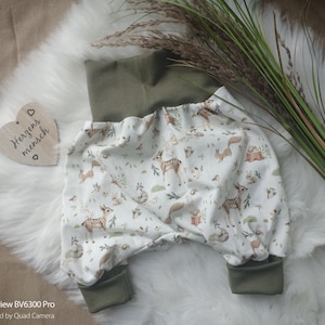 Bloomers forest animals with deer, squirrels, hedgehogs, rabbits and many more size 44 - 104