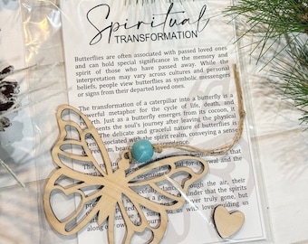 Butterfly Transformation Ornament/Butterfly Christmas Ornament/Spiritual Transformation/Gift for her/Gift for friend/Christmas Gift