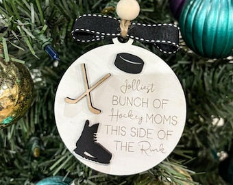 Hockey MOM Ornament/Funny Christmas Ornament/Gift for her/Gift for friend/Hockey