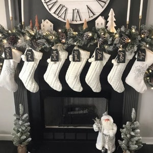 Personalized Stocking Tags/Wooden Stocking Name Tags/Christmas Decor/Personalized Gift Tags