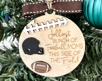 Football MOM Ornament/Funny Christmas Ornament/Gift for her/Gift for friend/Football Field