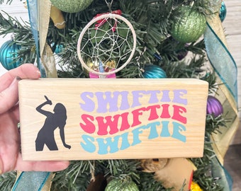 Swiftie Wood Desk Block/Swiftie Christmas Gift/Gift for her/Gift for friend/Taylor Swift Fan Gift