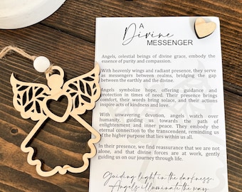 Angel Ornament/Divine Messenger Christmas Ornament/Gift for her/Gift for friend/Christmas Gift