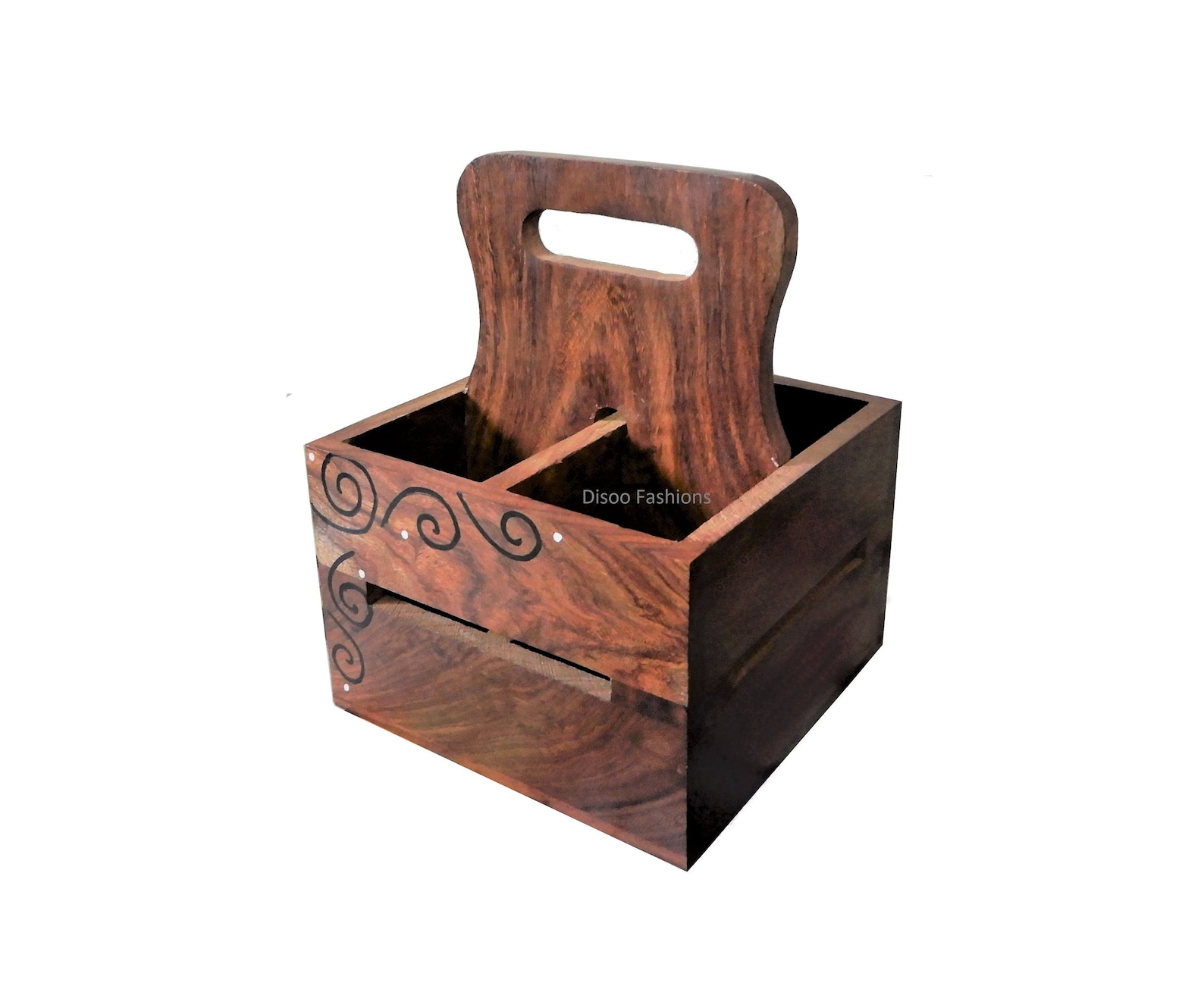 Wooden Cutlery Holder Handmade Utensil Holder Table Etsy