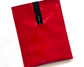Laptop Hülle RED, Notebook Tasche aus gebrauchter Lastwagen Plane (13,3 Zoll)