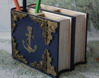 Real Book Pen Holder - Anchor