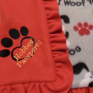Personalized Dog Blanket