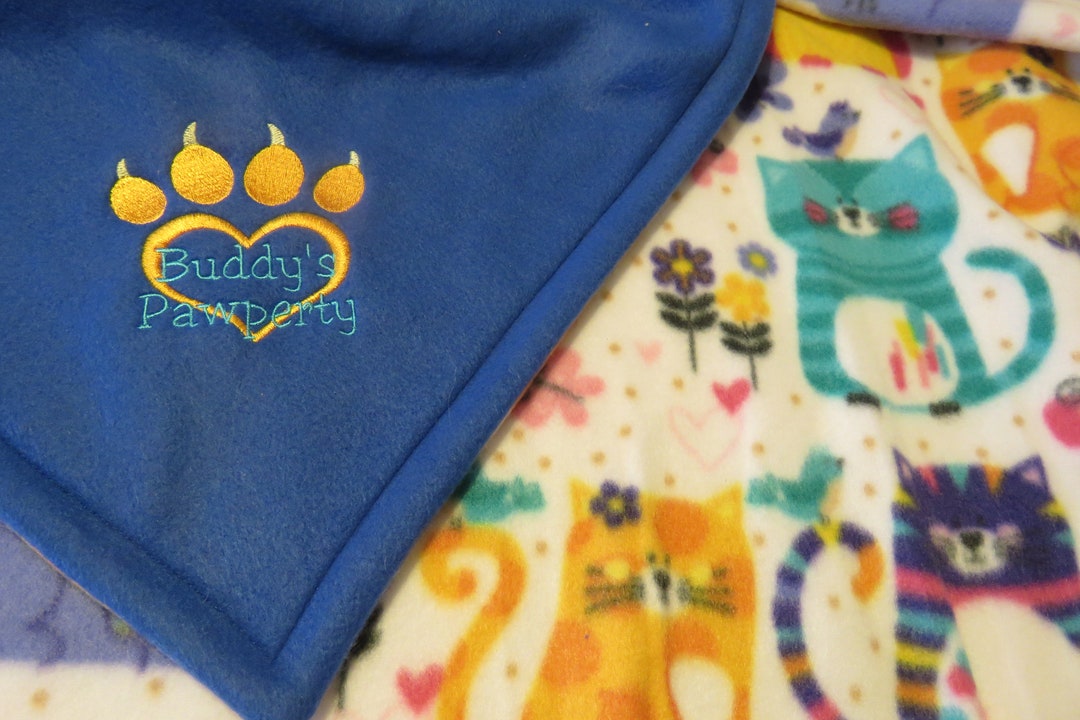 Personalized Cat Blanket Etsy