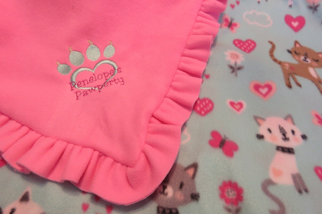 Personalized Cat Blanket Etsy