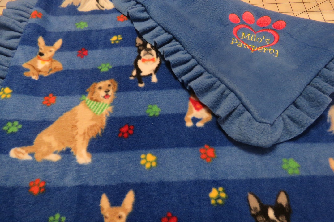 Personalized Dog Blanket Etsy
