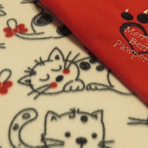 Cat Blanket Personalized