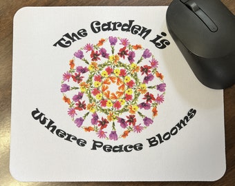 Where Peace Blooms Mouse/Hot Pad