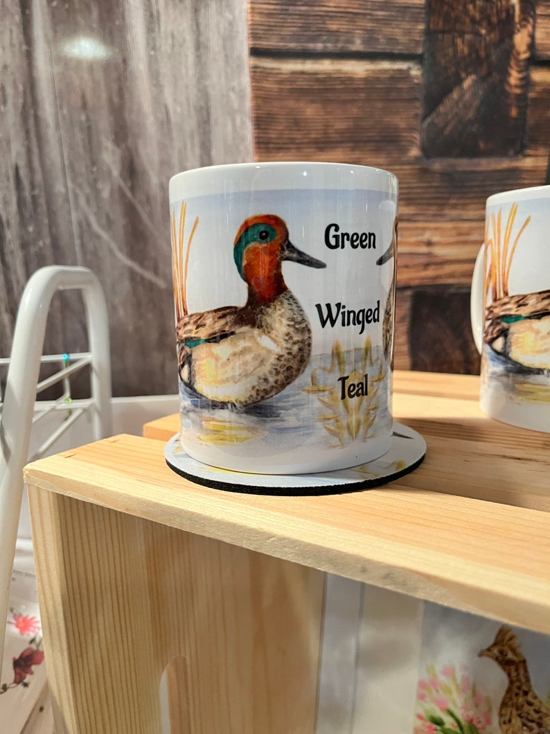 Green Winged Teal 11 oz. Mug image 2