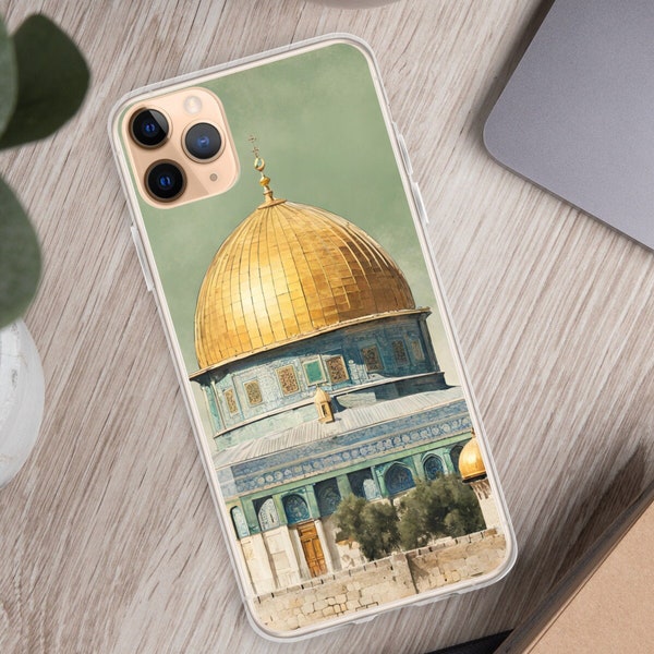 Dome of the rock Tough Case for iPhone®,  Al-Aqsa mosque, Jerusalem, Holy land, Islamic phone cover, Islamic phone case