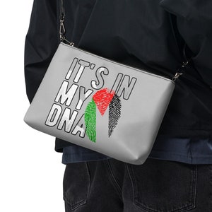 Palestinian Crossbody bag ,Kufiya zip closure, Printed pattern, Palestinian gift, Keffieh, Keffiyeh, Arabic, Palestine, Palestinian Kufiya