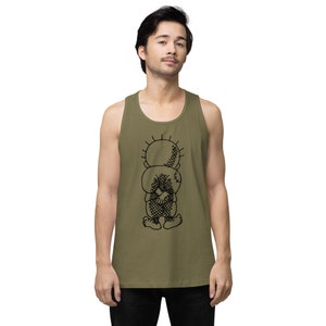 Palestijnse handala Premium tanktop voor heren, Palestijns overhemd, ronde hals Palestina