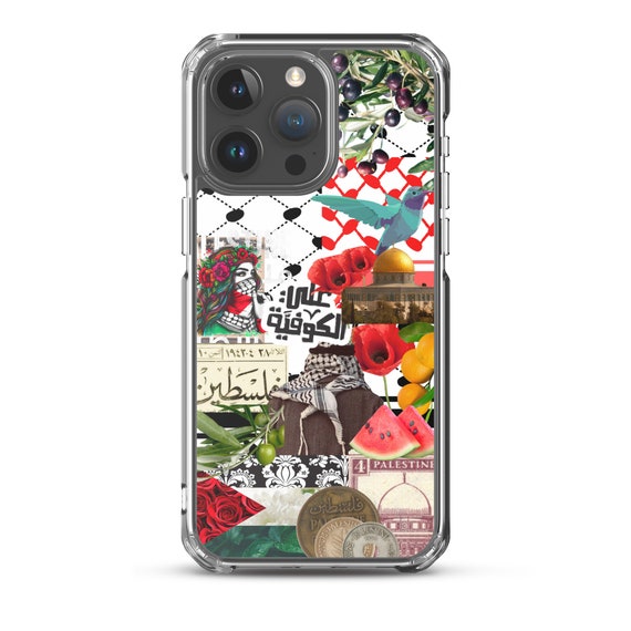 Palestinian Phone Case, Clear Case for Iphone, Palestinian Collage - Etsy
