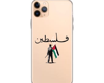 Palestine Clear Case for iPhone®, Palestine phone case, Palestinian gift, Arabic phone case