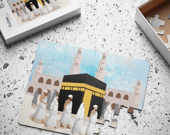 mecca puzzle, Islamic Kids Puzzle, Ramadan Eid Gift, islamic homeschool, Ramadan Favors, Kids Islamic Learning Activity, Islamic education