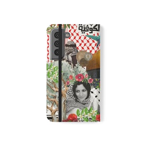 Palestine Supporters Wallet Flip Cases - iPhone Samsung Phone Case, Free Palestine Design, Palestinian gift, Palestine, falasteen