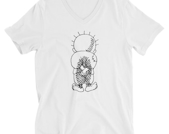 Palestine handala T-shirt, Free Palestine Unisex Short Sleeve V-Neck T-Shirt, Palastina tshirt, Palestina T-shirt, Palestine design
