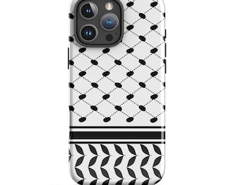 Kuffiya Tough Case für iPhone®, Keffiyeh Handyhülle, Palästina Design Handyhülle, Palästina Kuffiya Handyhülle