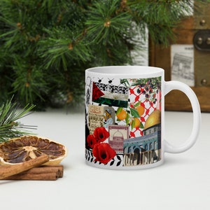 Palestine mug, Palestinian mug, White glossy mug, Palestine mug,