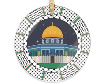 Islamic Dome of the Rock Acrylic Ornaments Muslim Gift, Islam Decoration, Muslimah Celebration, Al-Aqsa Ornament, family Islamic Present