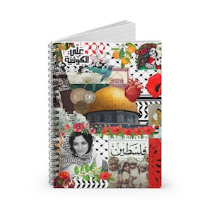 Palestine Spiral Notebook - Ruled Line, Arabic Journal, Student Gift, Family and Friends Gift, Palestinian Notebook, support Palestine