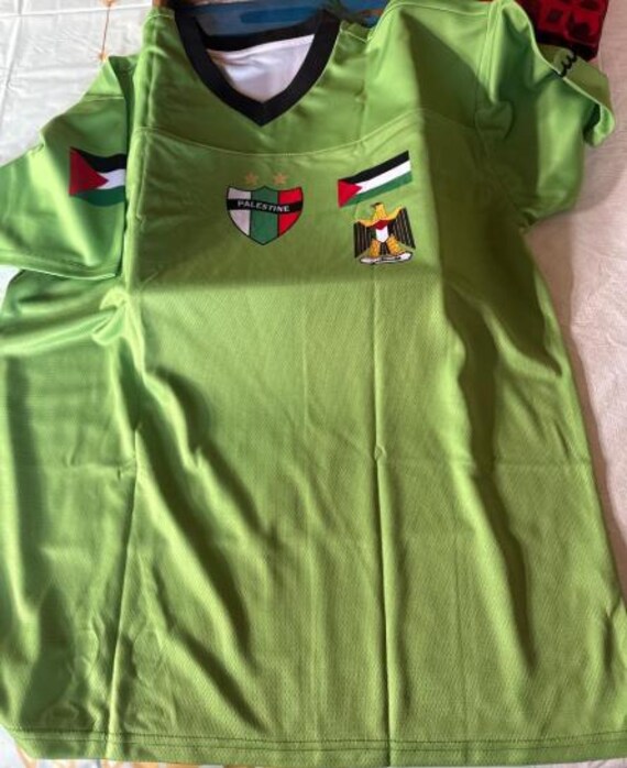 Maillot De Football Stand For Palestine - Solidarité - Noir - Tailles S à XXL