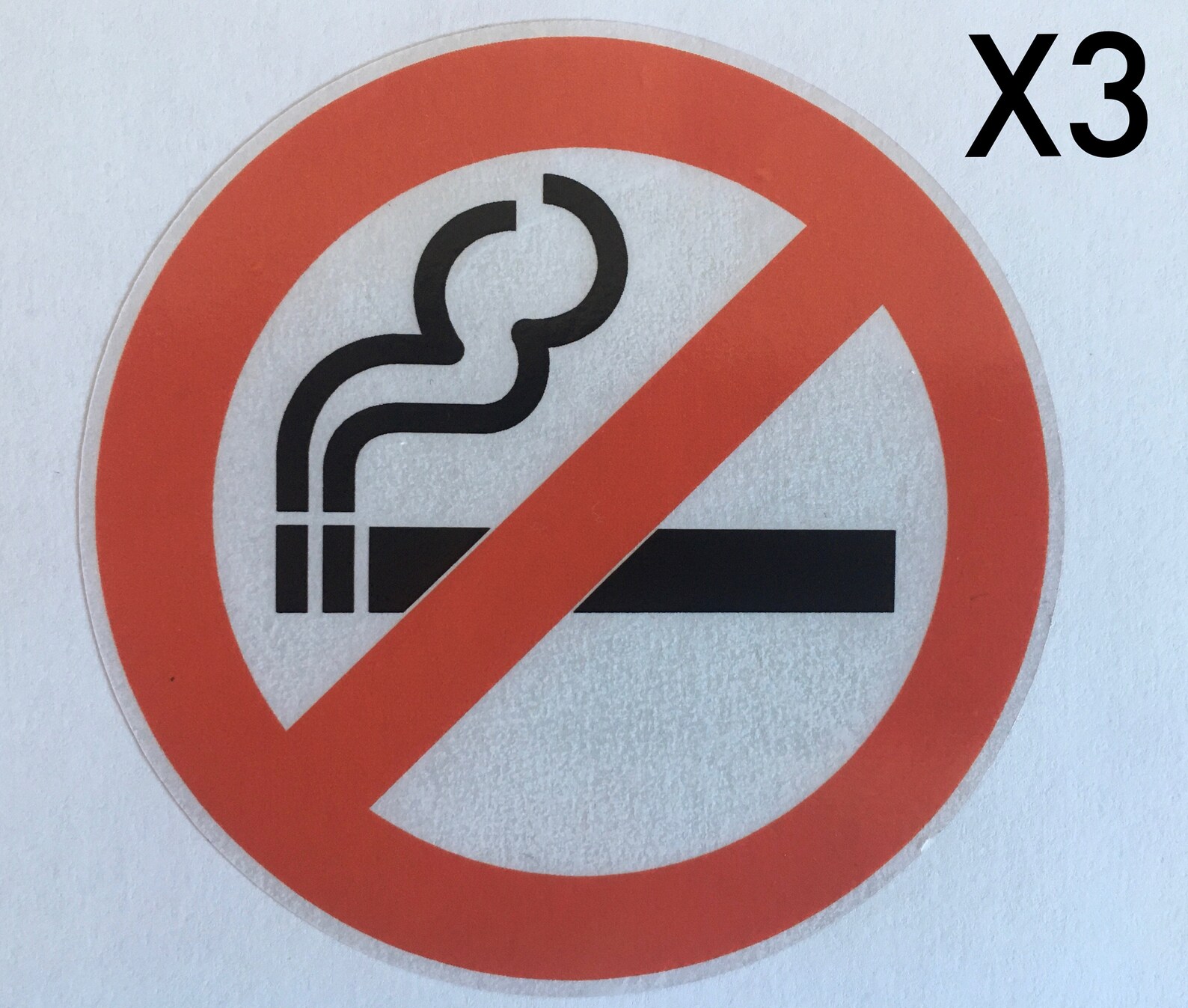 No smoking window stickers decals x3 on clear inside Taxi cab Etsy