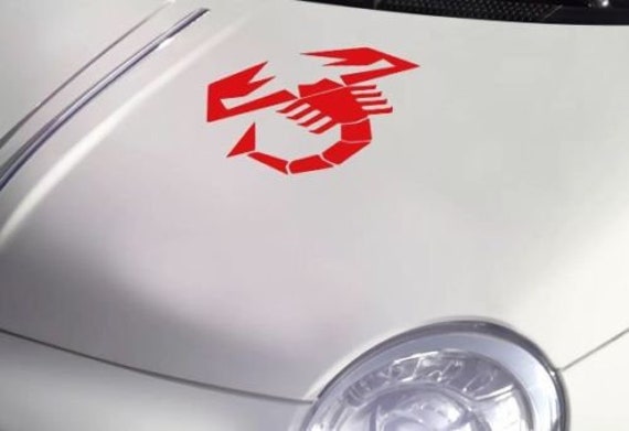 Fiat Abarth 500 595 Scorpion Motorkap Sticker Sticker Sticker Etsy