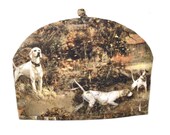 Hunting Dogs Tea Cozy Dome Shape Fabric Teapot Cozy 6 to 8 Cup Size Made by PaperPurlsStitches